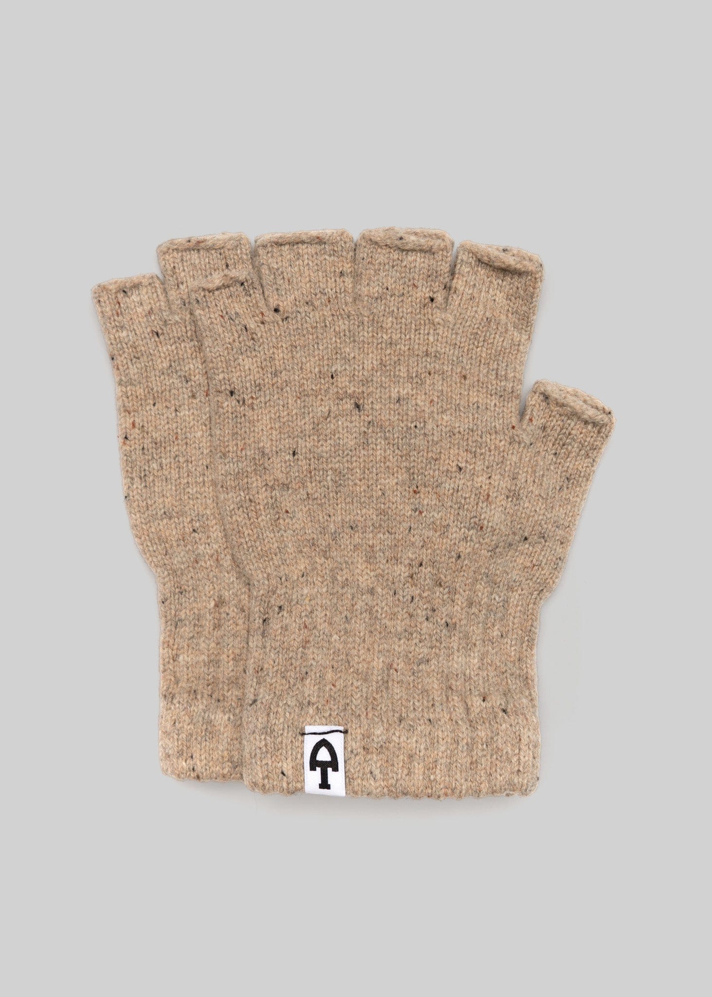 American Trench Merino Donegal Fingerless Gloves - Image 4