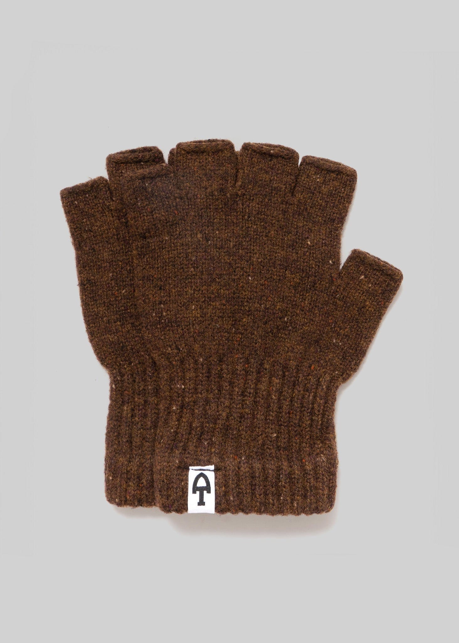American Trench Merino Donegal Fingerless Gloves - Image 3