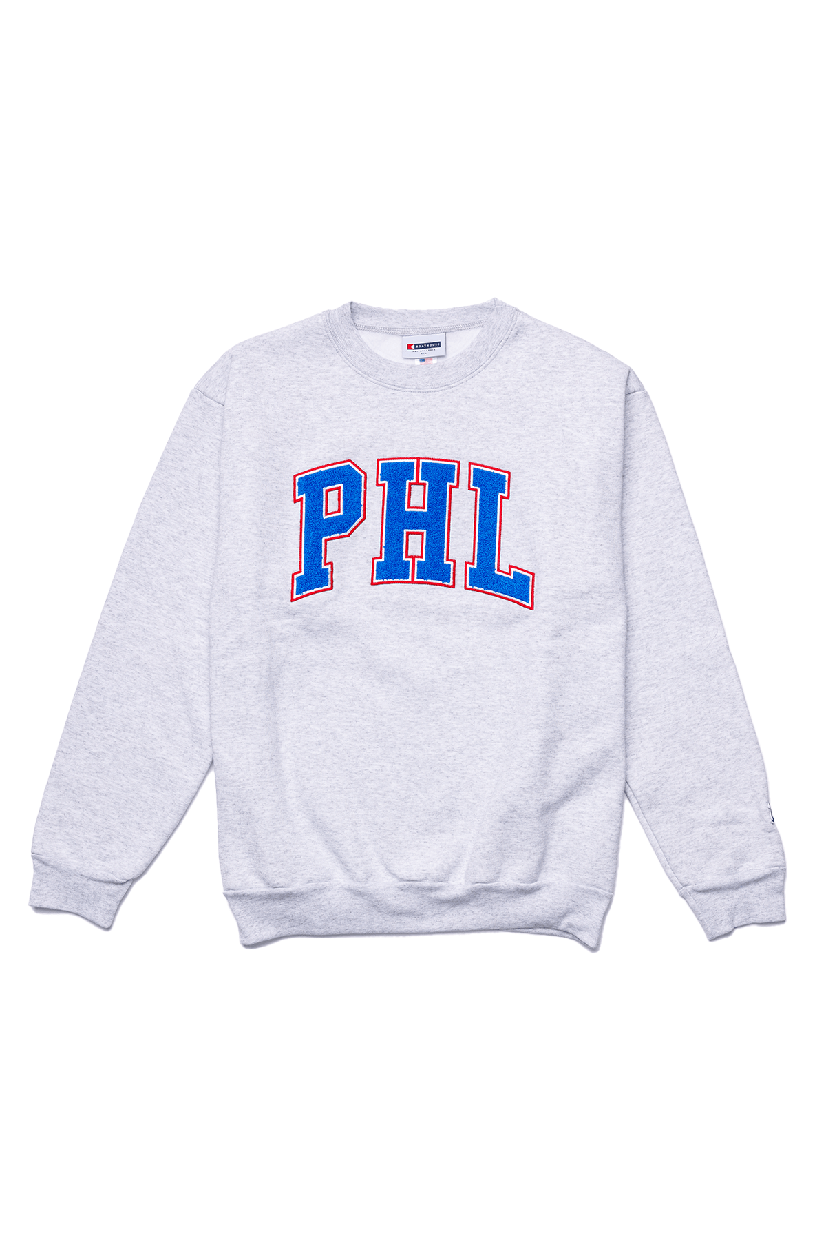 BOATHOUSE BLUE PHL CHENILLE CREWNECK