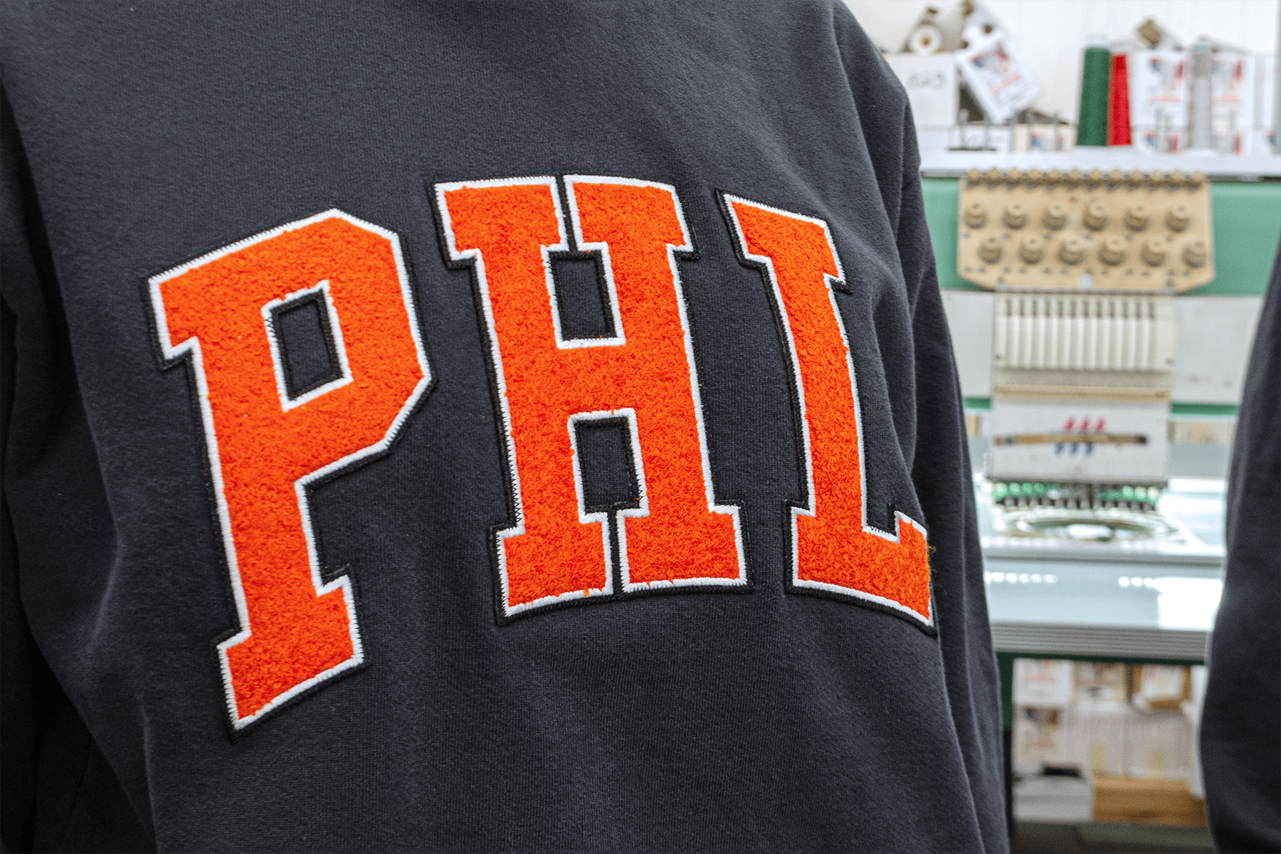 Boathouse Unisex PHL Chenille Hoodie - Image 4