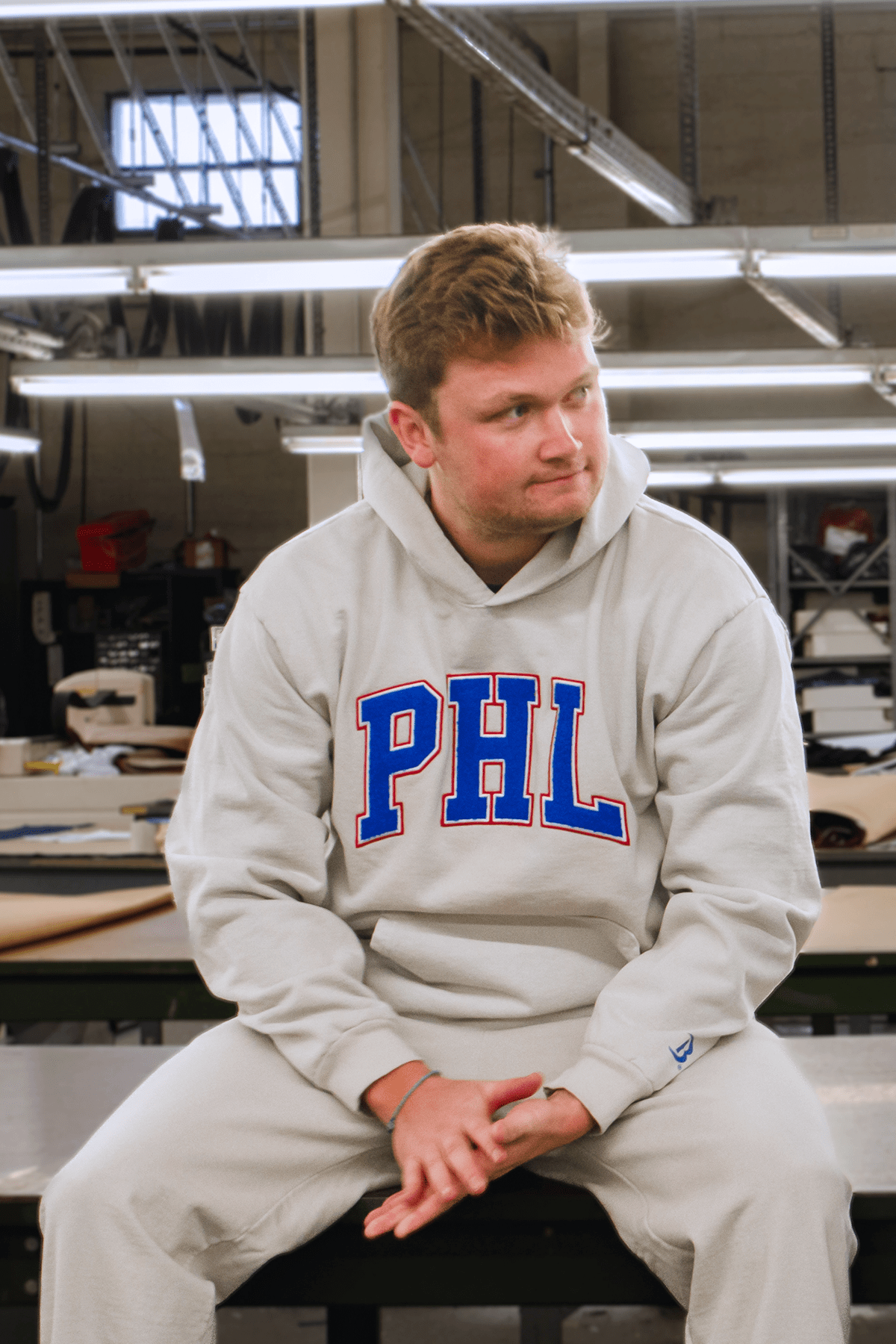 Boathouse Unisex PHL Chenille Hoodie - Image 3