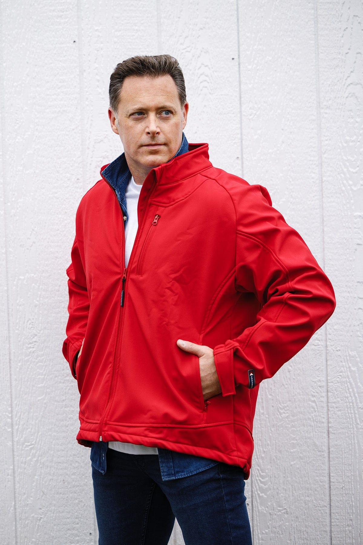 Men's Equinox Colored Soft Shell Jacket - Image 4