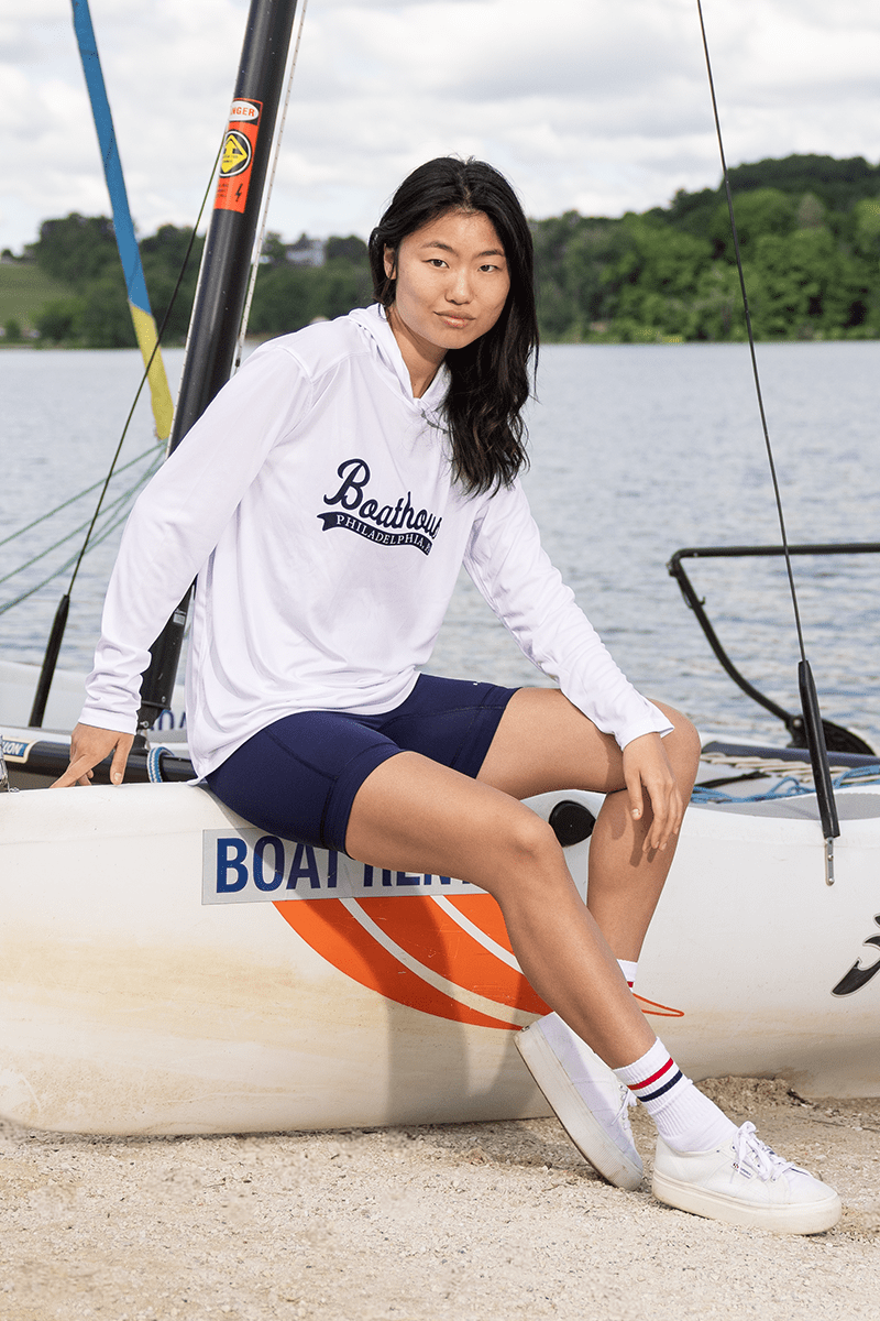 Unisex UV Protection Boathouse Long Sleeve Hoodie - Image 2