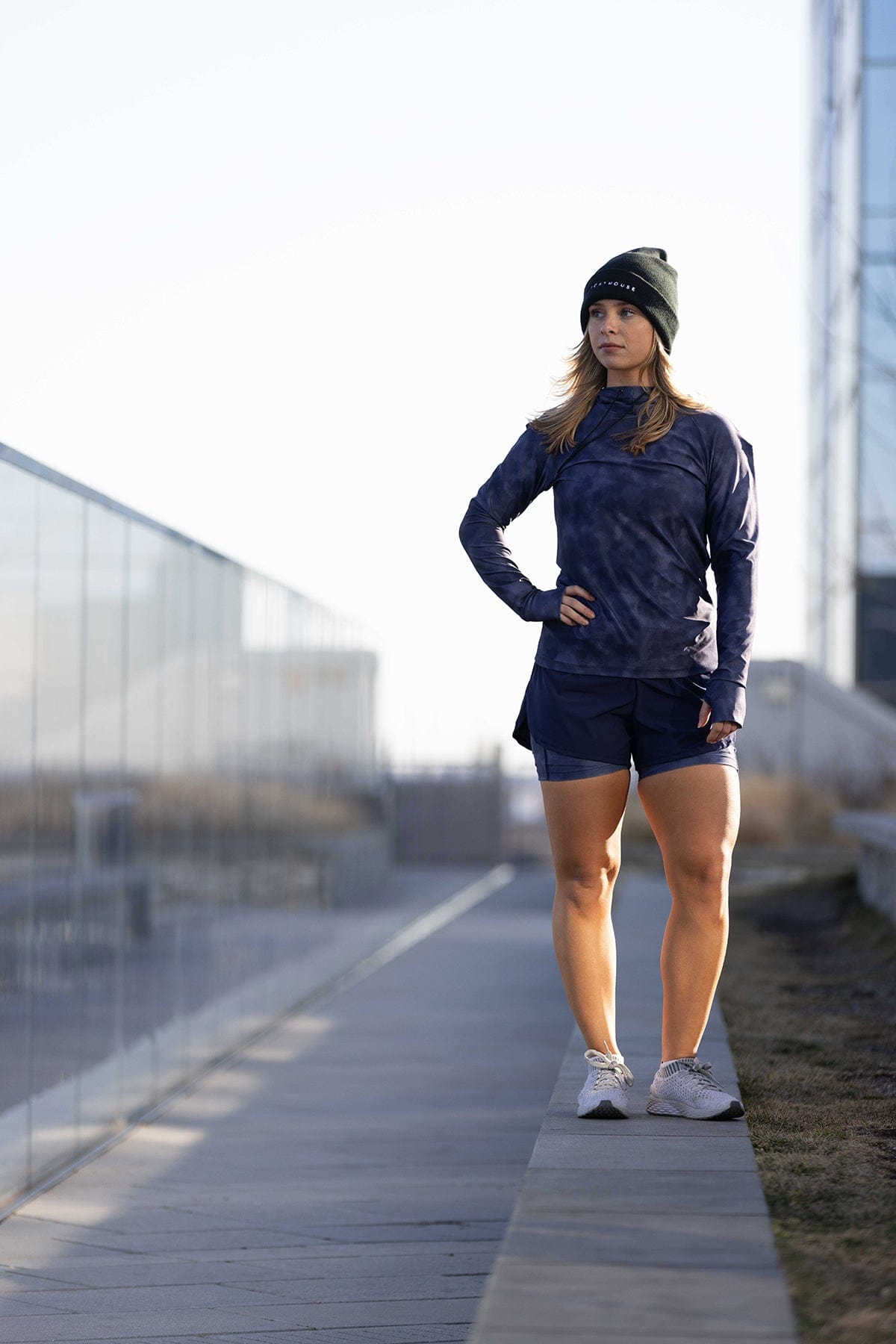BOATHOUSE Women's 215 Printed Hooded Compression Top - Image 2